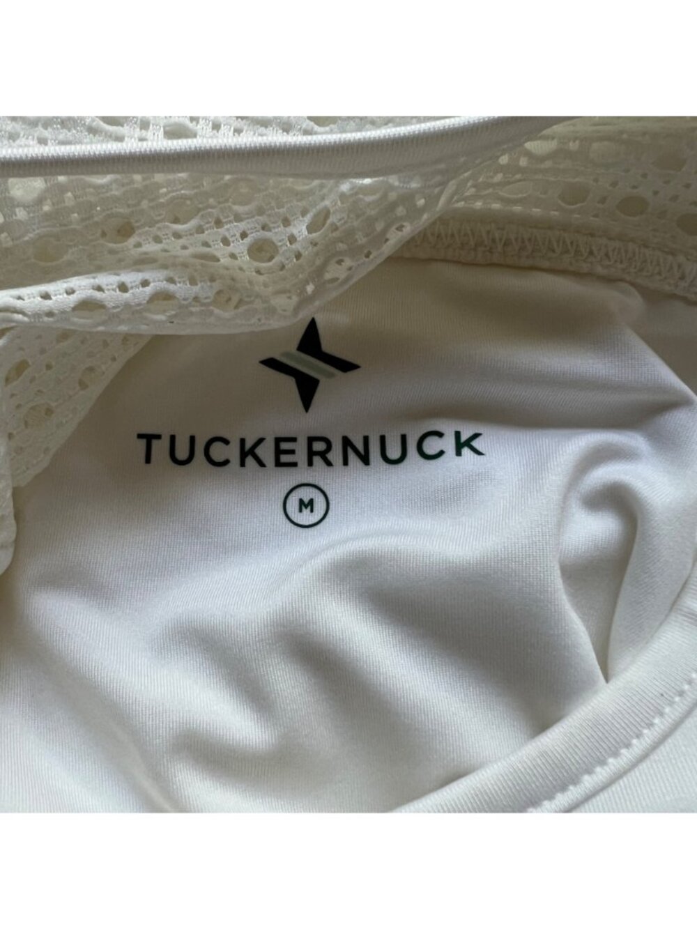 Tenniscore Tuckernuck Tnuck Sport M White Cane Victoria Mesh Sleeveless Dress - Picture 4 of 16